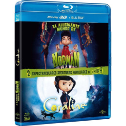 EL ALUCINANTE MUNDO DE NORMAN + CORALINE [BLU-RAY/3D]