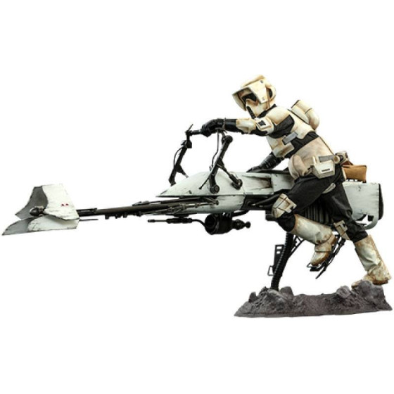 Star Wars The Mandalorian Figura 1/6 Scout Trooper & Speeder Bike 30 cm