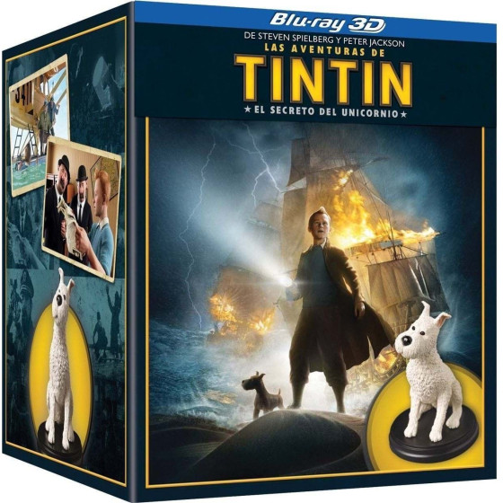 LAS AVENTURAS DE TINTIN: EL SECRETO DEL UNICORNIO - EDIC. FIGURA MILÚ [BLU-RAY/3D]