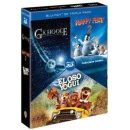 Triple Pack: El Oso Yogui + Ga'Hoole + Happy Feet 2 [BLU-RAY/3D]