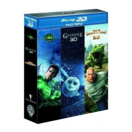 TRIPLE PACK: GA'HOOLE + GREEN LANTERN + VIAJE AL CENTRO DE LA TIERRA 2 [BLU-RAY/3D]