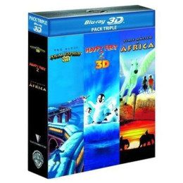 TRIPLE PACK: HAPPY FEET 2 + POLAR EXPRESS + VIAJE MÁGICO A ÁFRICA [BLU-RAY/3D]