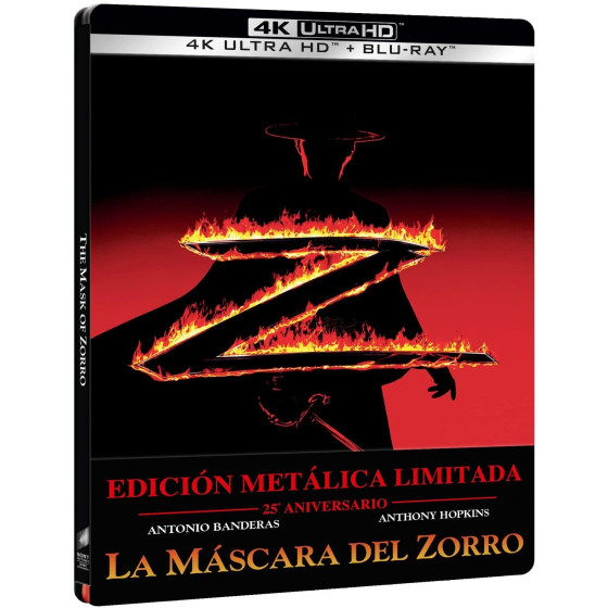 La máscara del zorro - Edición Metálica Limitada 25ºAniversario [4K UHD/BLU-RAY]