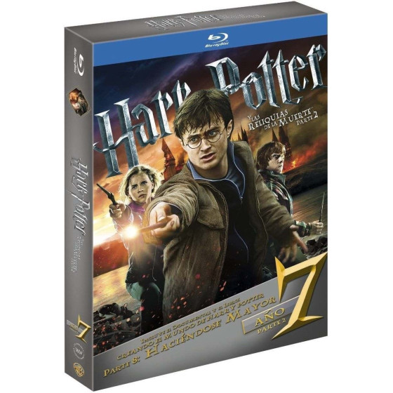 HARRY POTTER (PARTE 7) Y LAS RELIQUIAS DE LA MUERTE PARTE 2 - AÑO 7 - EDIC. CON LIBRO [BLU-RAY]