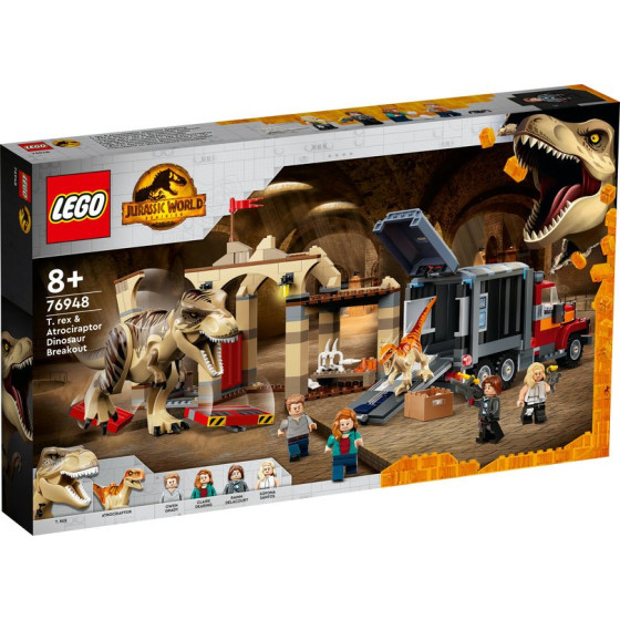 LEGO Jurassic World™ - 76948 - Fuga de los Dinosaurios T. rex y Atrocirraptor