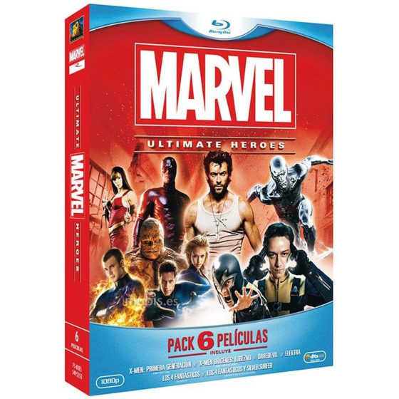 MARVEL: ULTIMATE HEROES - PACK 6 PELÍCULAS (2012) [BLU-RAY]