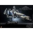 Star Wars The Clone Wars Figura 1/6 Heavy Weapons Clone Trooper & BARC Speeder with Sidecar 30 cm