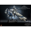 Star Wars The Clone Wars Figura 1/6 Heavy Weapons Clone Trooper & BARC Speeder with Sidecar 30 cm