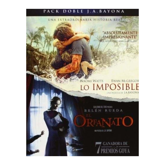 PACK DOBLE J.A. BAYONA: EL ORFANATO + LO IMPOSIBLE [BLU-RAY]