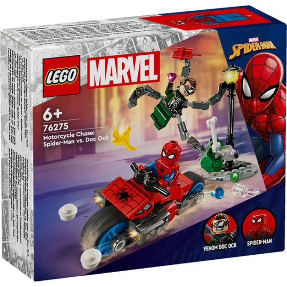 LEGO Marvel Super Heroes - 76275 - Persecución en Moto: Spider-Man vs. Doc Ock