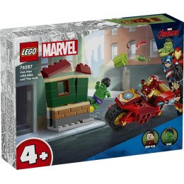 LEGO Marvel Super Heroes - 76287 - Iron Man con Moto y Hulk
