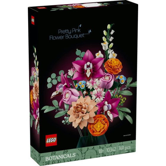LEGO Icons - 10342 - Ramo de Flores Fantasía en Rosa