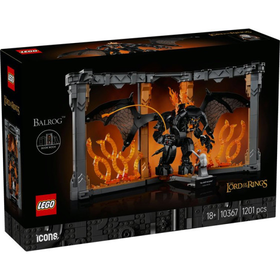 LEGO Icons - 10367 - Rincón entre Libros: El Señor de los Anillos: Balrog™