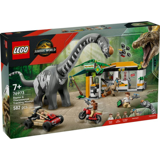 LEGO Jurassic World™ - 76973 - Misión de Seguimiento: Raptor y Titanosaurus