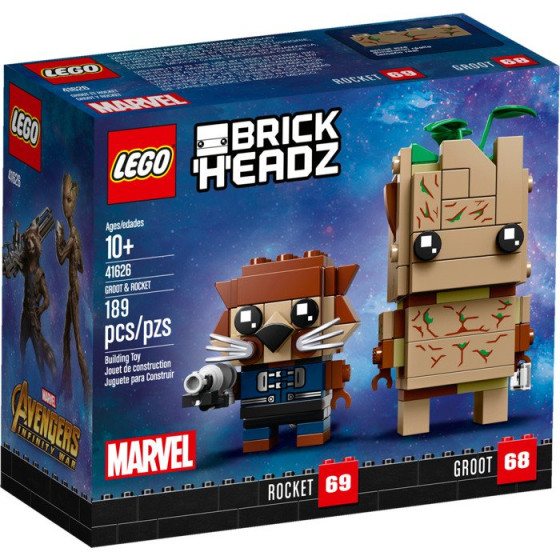 LEGO BrickHeadz - 41626 - Groot y Rocket