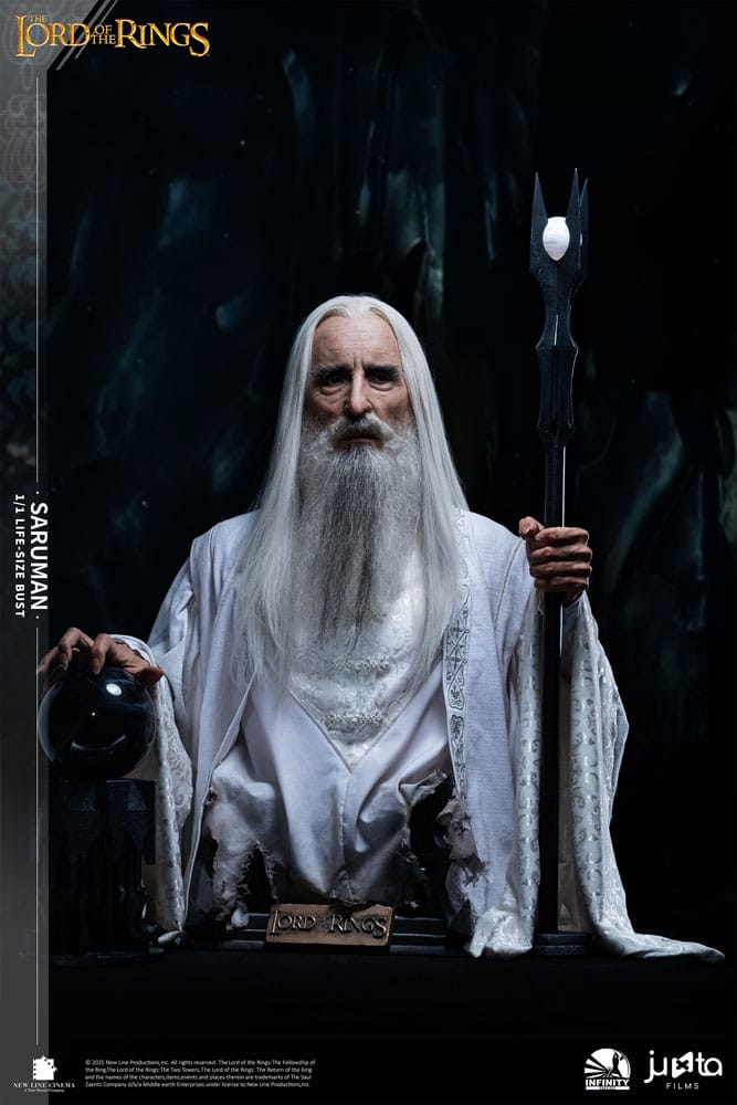 El Señor de los Anillos Busto tamaño natural Saruman 110 cm