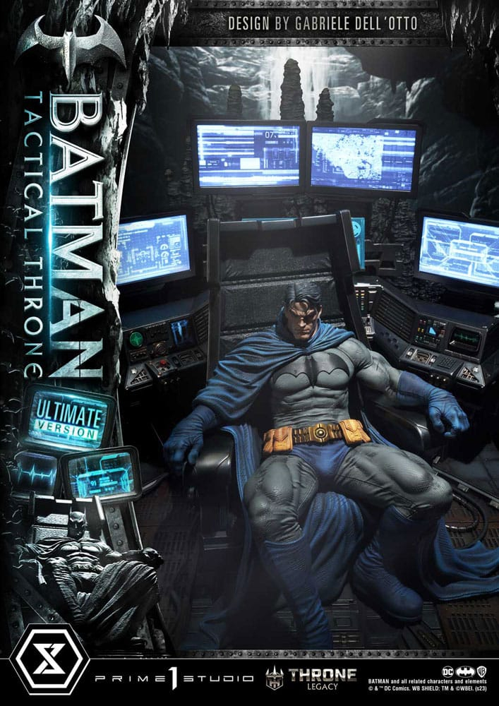DC Comics Estatua 1/3 Throne Legacy Collection Batman Tactical Throne Ultimate Bonus Version 57 cm