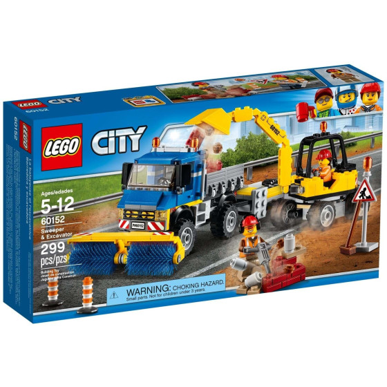 LEGO CITY - 60152 - SWEEPWR & EXCAVATOR