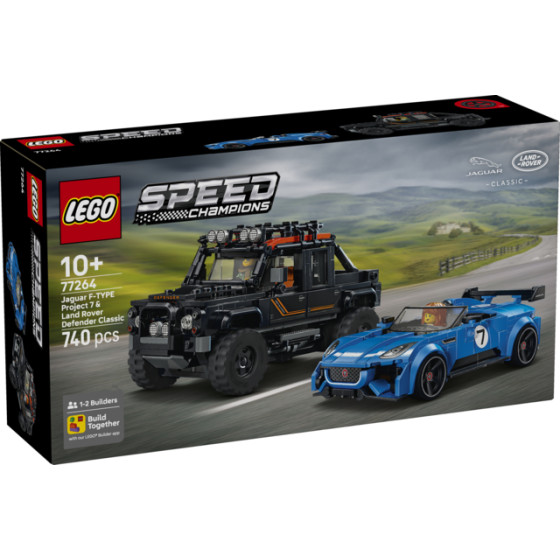 LEGO Speed Champions - 77264 - Jaguar Project 7 y Land Rover Defender