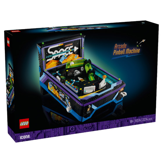 LEGO Icons - 11374 - Máquina Recreativa de Pinball