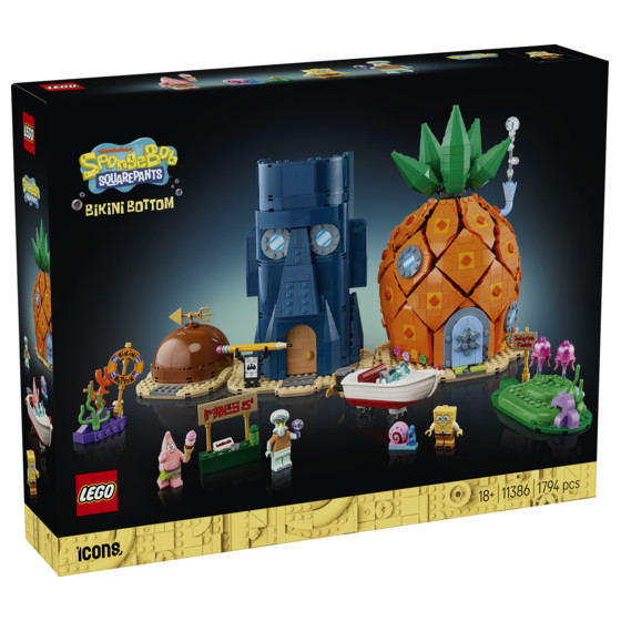 LEGO Icons - 11386 - Bob Esponja Pantalones Cuadrados: Fondo de Bikini