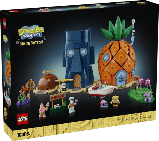 LEGO Icons - 11386 - Bob Esponja Pantalones Cuadrados: Fondo de Bikini