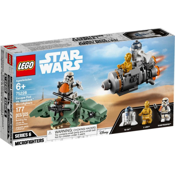 LEGO Star Wars - 75228 - Microfighters: Cápsula de Escape vs. Dewback