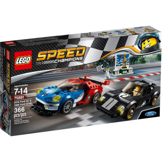 LEGO Speed Champions - 75881 - Ford GT de 2016 y Ford GT40 de 1966