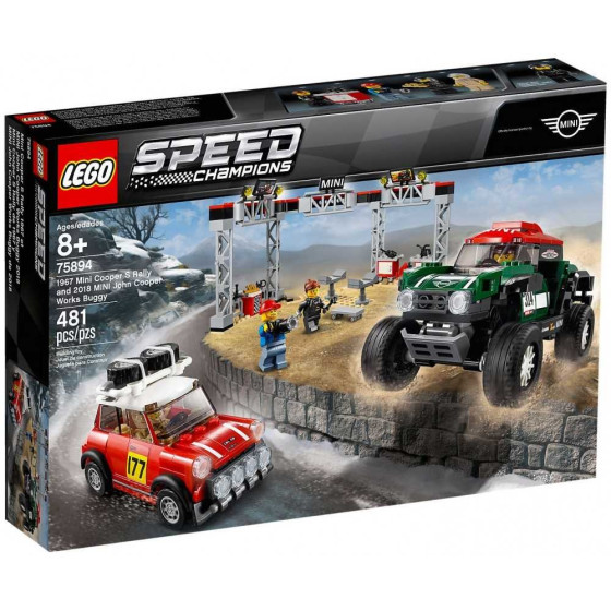 LEGO Speed Champions - 75894 - Mini Cooper S Rally de 1967 y MINI John Cooper Works Buggy de 2018