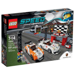 LEGO Speed Champions - 75912 - Línea de Meta del Porsche 911 GT