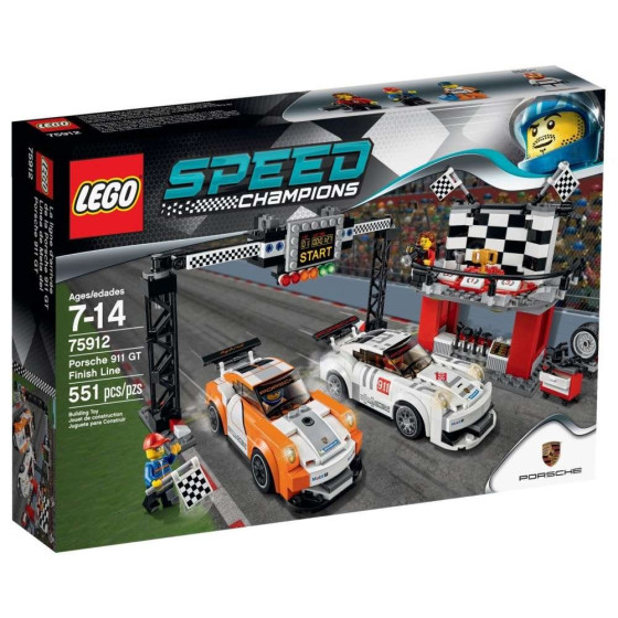 LEGO Speed Champions - 75912 - Línea de Meta del Porsche 911 GT