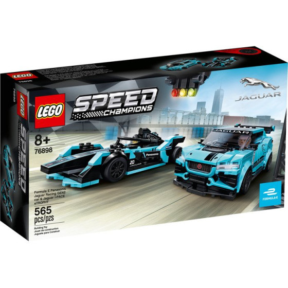 LEGO Speed Champions - 76898 - Formula E Panasonic Jaguar Racing GEN2 car & Jaguar I-PACE eTROPHY