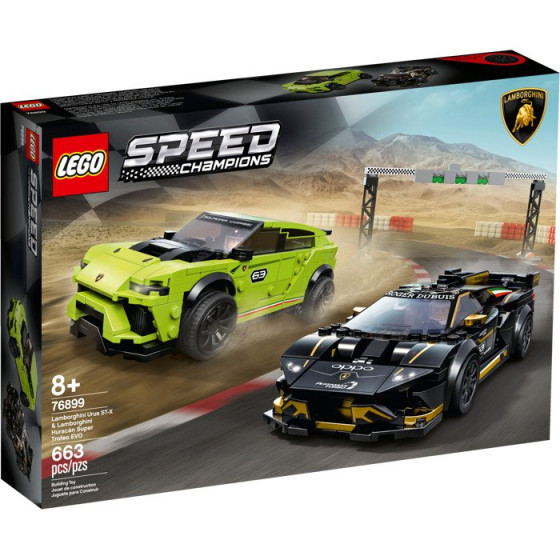 LEGO Speed Champions - 76899 - Lamborghini Urus ST-X & Lamborghini Huracán Super Trofeo EVO