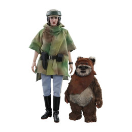 Star Wars Episode VI Pack de 2 Figuras Movie Masterpiece 1/6 Princess Leia & Wicket 15-27 cm