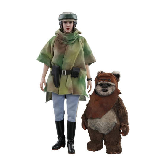 Star Wars Episode VI Pack de 2 Figuras Movie Masterpiece 1/6 Princess Leia & Wicket 15-27 cm